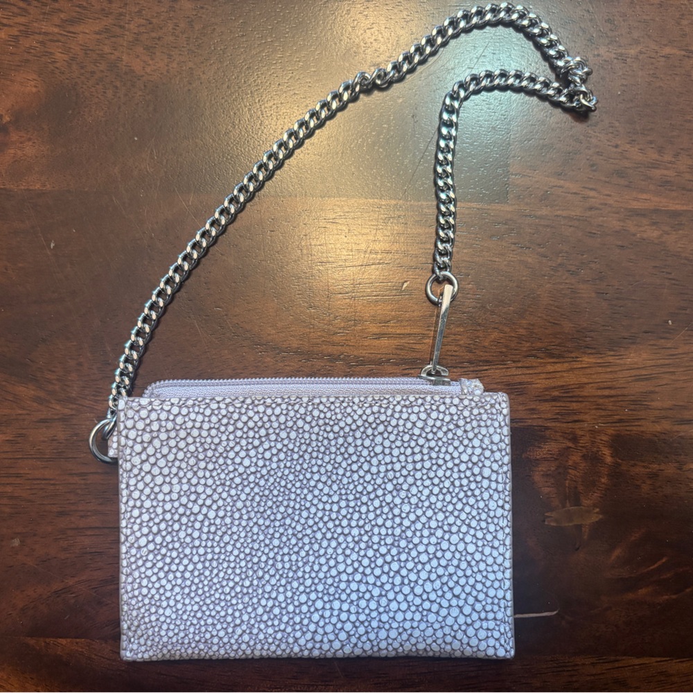 Michael Kors light purple/violet pebbled change purse